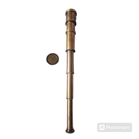 Dollond London Nautical Maritime Telescope Marine Antique Brass Pirate Spyglass - Picture 1 of 10